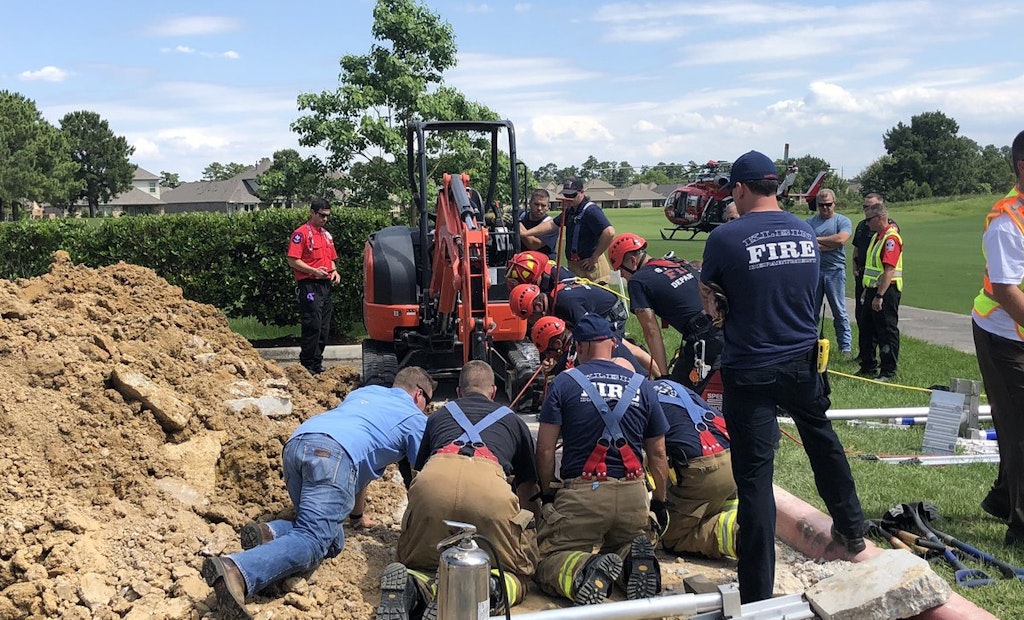 Texas Man Survives Trench Collapse