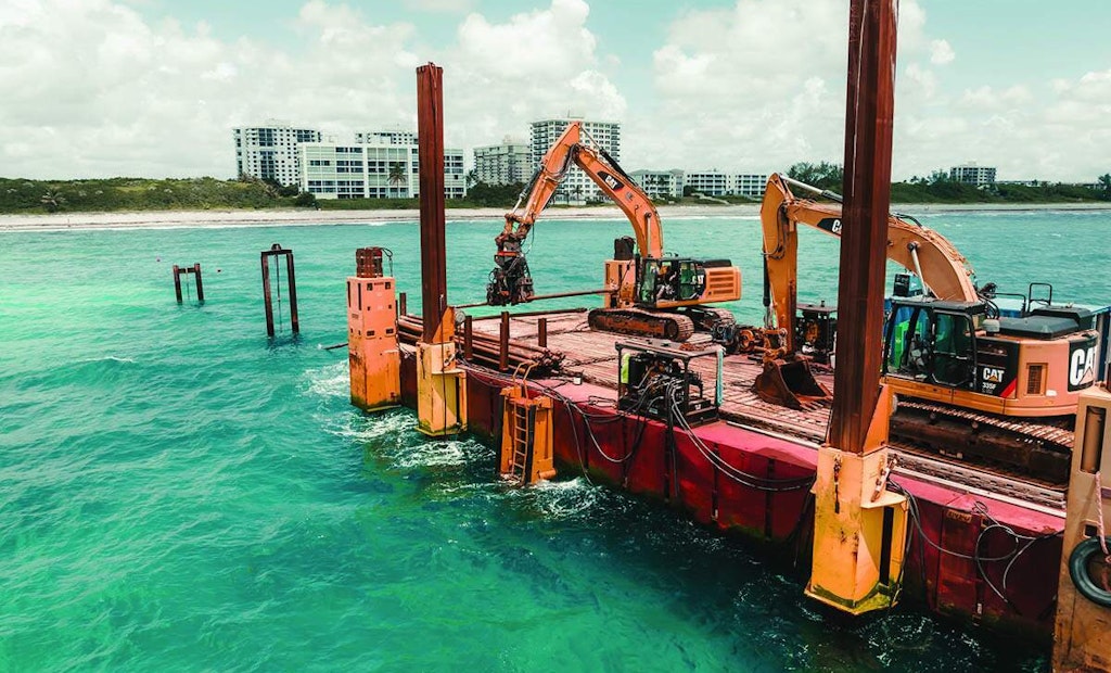 Florida Contractor Overcomes Land and Sea Challenges for Successful Job Outcome