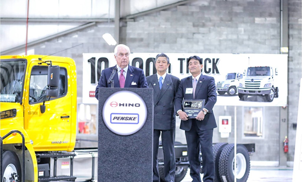 Hino Trucks Delivers 10,000th Truck to Penske