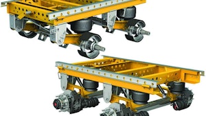 Holland air suspension, slider axle trailers