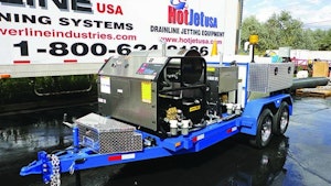 Hot Jet USA trailer-mounted jetter