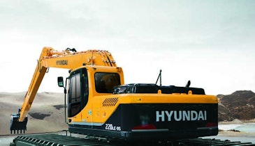 Hyundai Construction amphibious excavator -