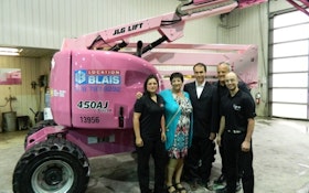 Going Pink: Articulating Boom Brings Breast Cancer Awareness