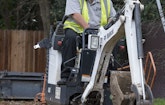 Onsite System Installer Uses Maneuverable Equipment to get Around Small Yards and Tight Spaces