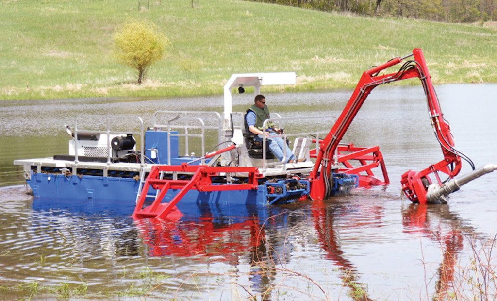 No Crane Needed: Self-Propelled Amphibious Dredge Cleans Ponds and Canals